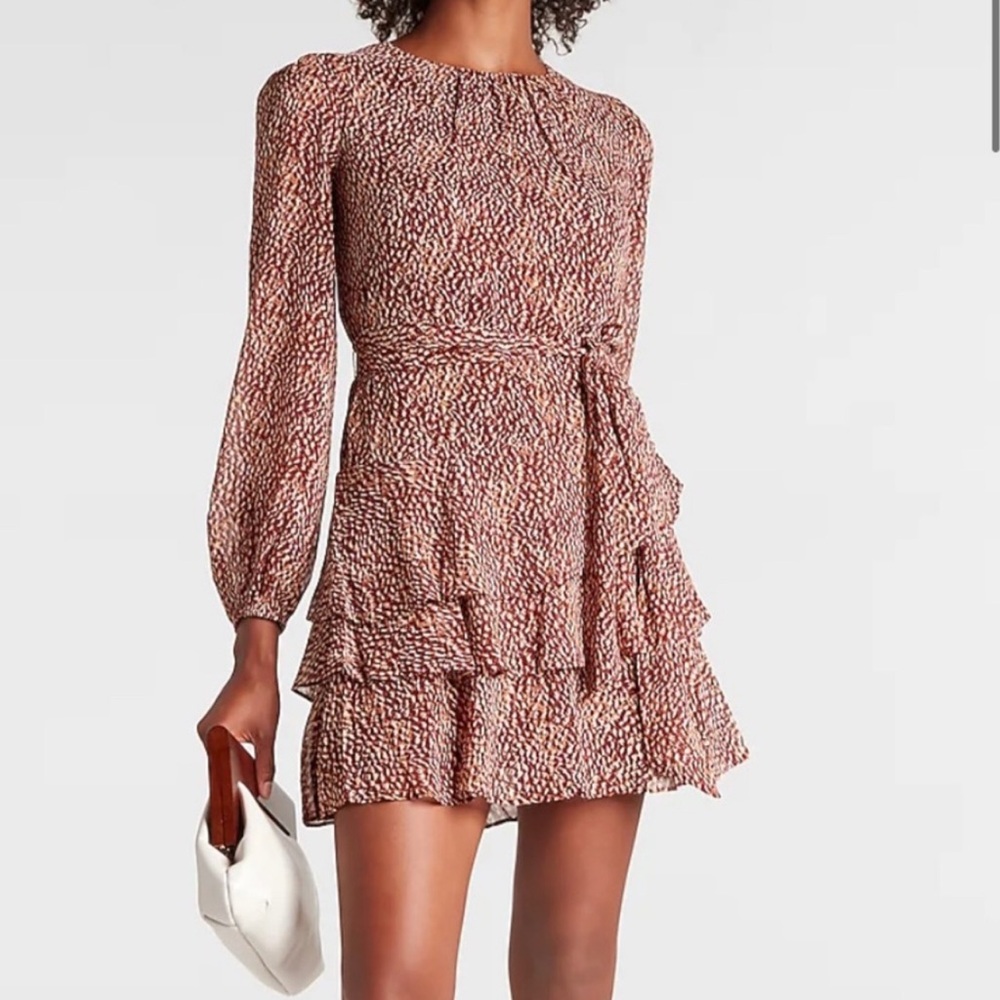Express Patterned Mini Dress